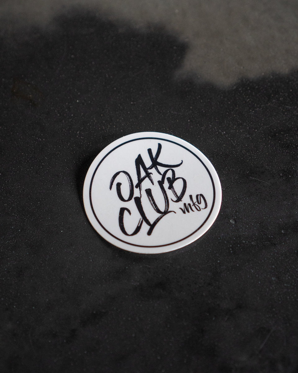 Oak Club Circle Sticker Oak Club Mfg